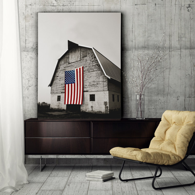 " Barn II ", 30" H x 40" W x 1.5" D