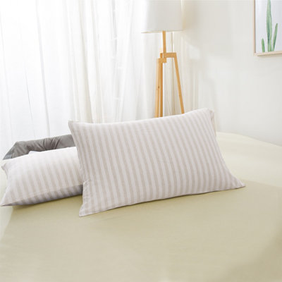 Taies d'oreiller en coton pour tout-petit, 13 po x 18 po, fermeture à enveloppe, rayures - NTBAY