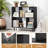 2PCS 4 Cubby Open Bookcase 3-Tier Freestanding Bookshelf w/ Detachable Metal Legs-1080212748