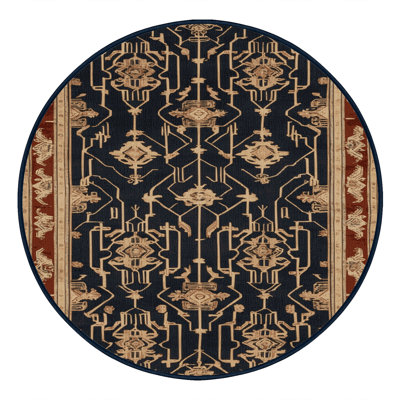 Machine Washable Art Deco Purple Area Rug