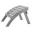 Repose-pieds de patio extérieur gris Adirondack