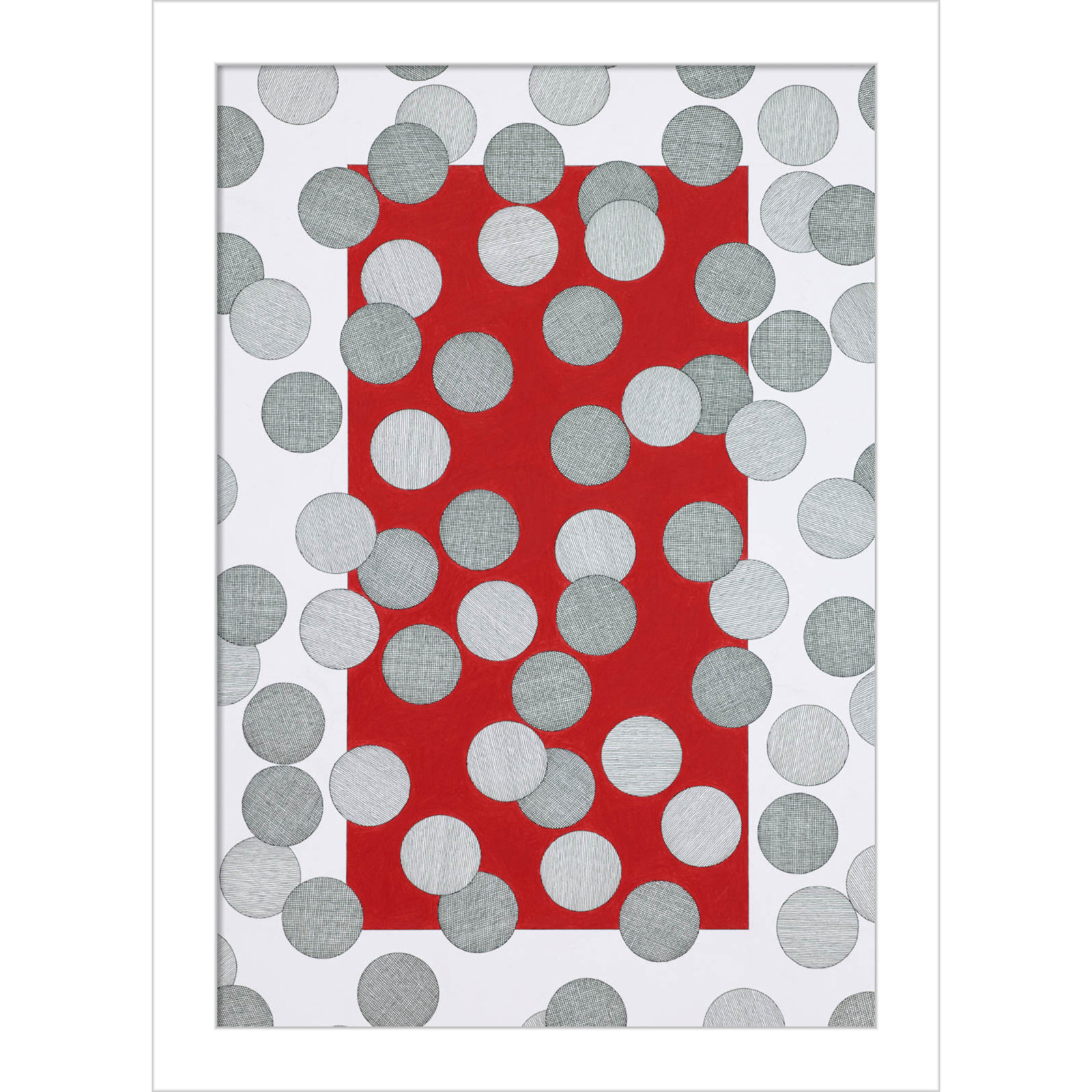 Over the Hills and Far Away Print, White, 13" H x 10" W x 1" D