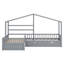 Lit plateforme House avec trois tiroirs de rangement-1314672227