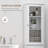 kleankin Slim Bathroom Storage Cabinet-215794448