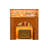 Modern log style solid wood open bookcase