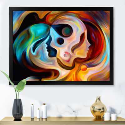 «Blue Orange and Red», reproduction d'art sur toile