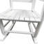 Chaise berçante en bois massif blanc, pour l'intérieur et l'extérieur, soutien du dossier, processus d'assemblage facile avec siège d'instructions, bois franc, pour, utilisation à l'extérieur, limite de poids de 110 lb, ensemble complet simple-1335404030