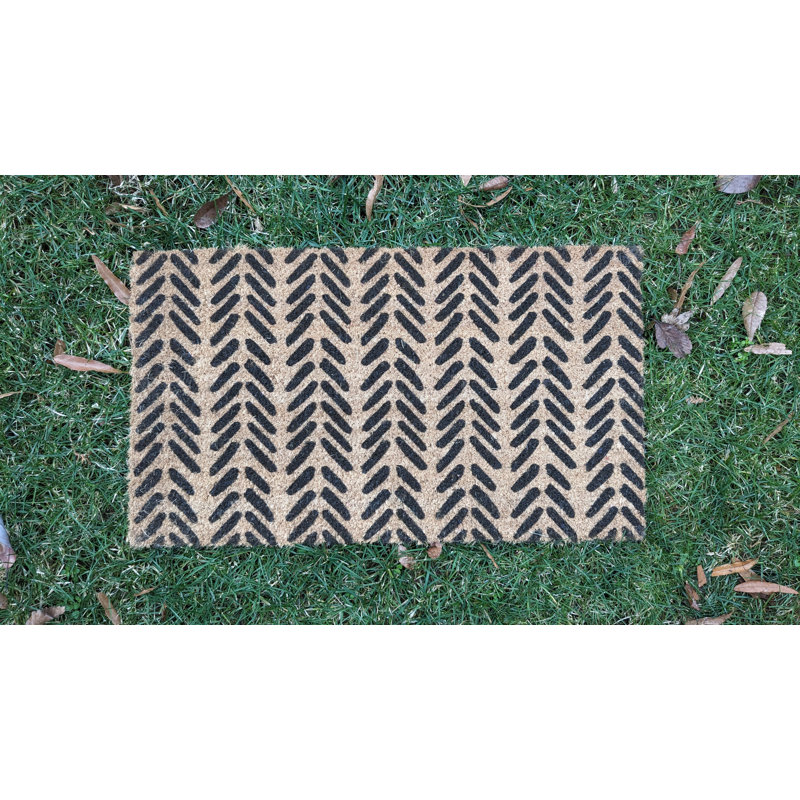 Tapis de porte d'extérieur antidérapant 28 po x 16 po Arrows