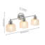 Éclairage pour salle de bain 3 lumières-1812112068