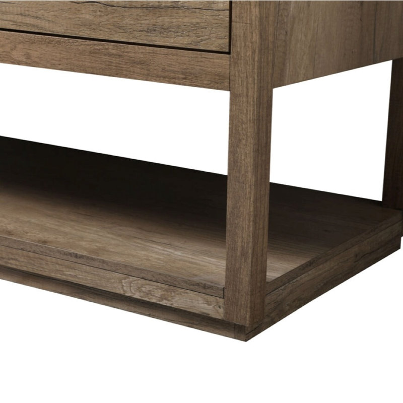 Ensemble de meuble-lavabo double 60 po Felicity, Chêne naturel