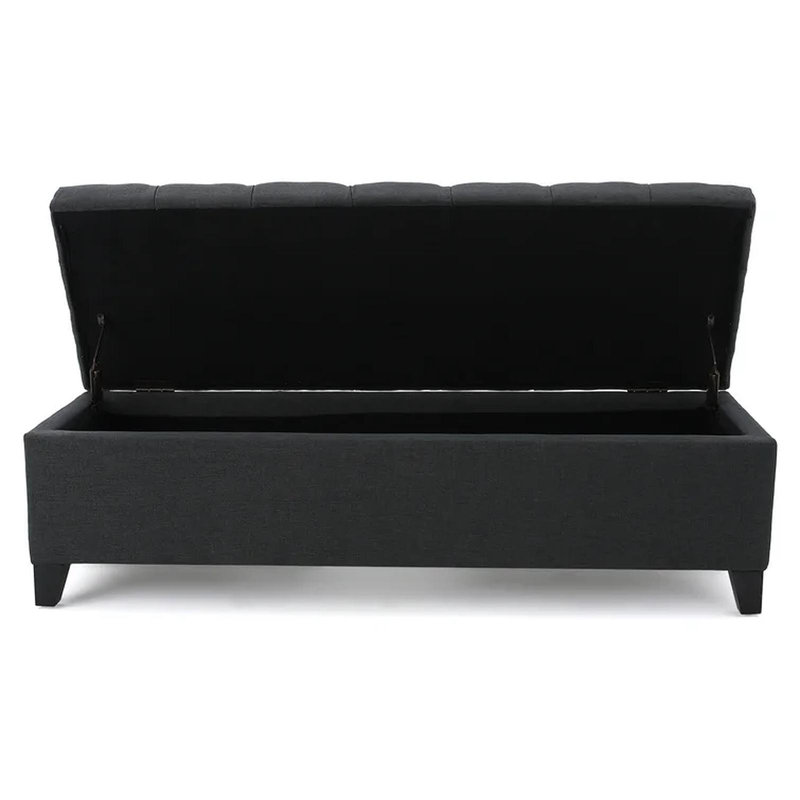 Repose-pieds avec rangement Glouster V2, Gris foncé