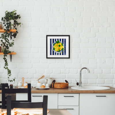 «Make Lemonade on Stripes», reproduction encadrée sous verre, design par Lori Mosley