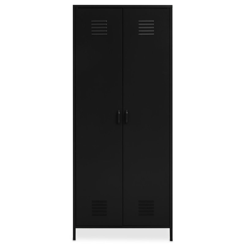 Abdul-Raheem 2 Door Steel Wardrobe, Back