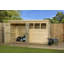 Shiplap Pent Wooden Shed-122082408