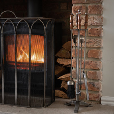 Emiliya Metal Fireplace Tool Set
