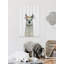 'Flower Crowned Llama' Print On White Wood-1252110900
