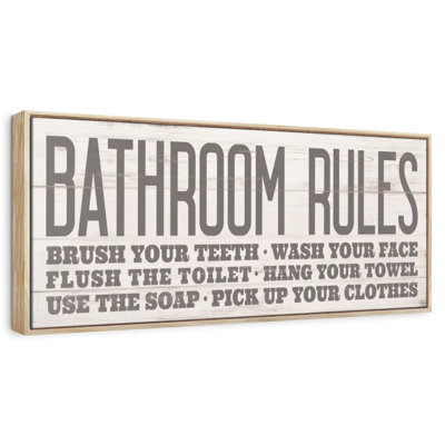 Vintage Bathroom Rules III