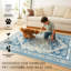 Tapis Saraz Blue avec envers antidérapant-2101343439