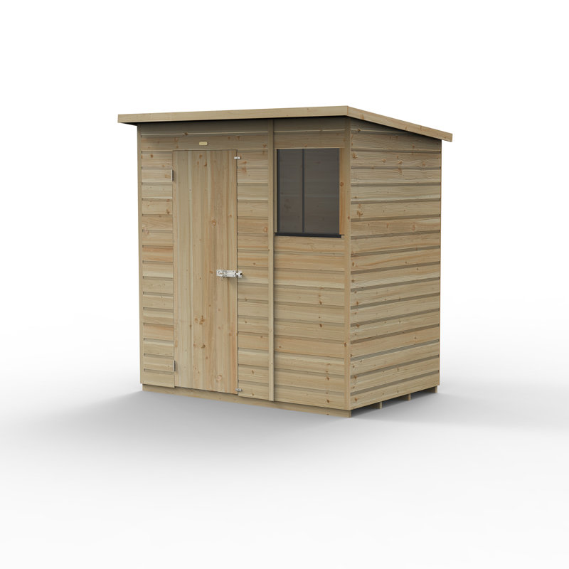 Beckwood 6x4 Pressure Treated Shiplap Wooden Pent Garden Shed