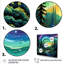 «Northern Lights Magic Landscape - Northern Lights», art mural-521860213-521860168