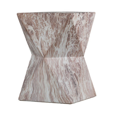 Cement Outdoor  Faux Terrazzo End Tables
