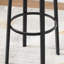 Marcel Upholstered Counter Stool with Metal Frame