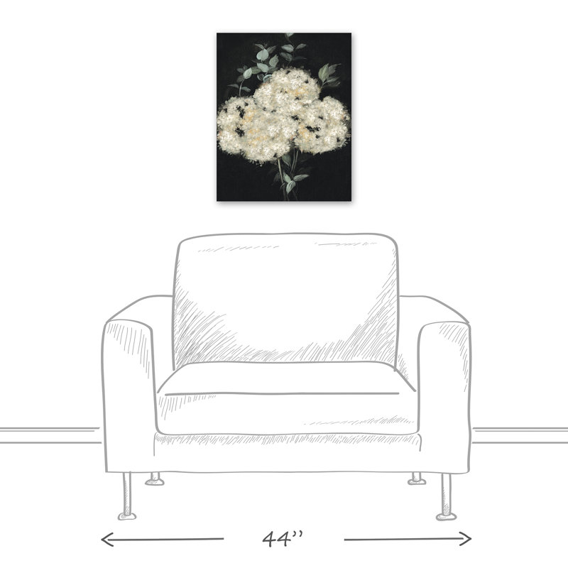 " Moody Hydrangeas ", 20" H x 16" W x 1.25" D