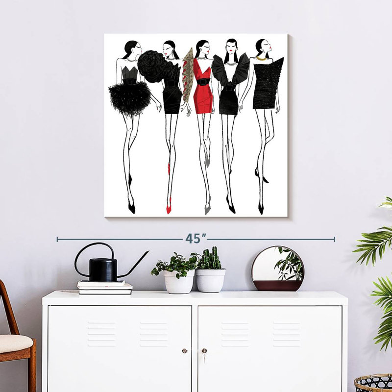 Shuttleworth Fashion Pop of Red, H 30 po x l 30 po