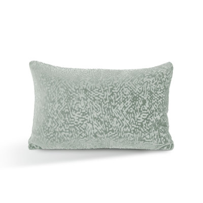 Austin Horn Classics Floral Pattern Cut Velvet Pillow Feather Down Insert 13"X20" Set Of 2