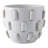 Dakota Fields Sculptural Hobnail Planter, White-1518577474