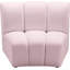 Chaise d'appoint modulaire Madeline, velours doux-1989885657