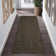 Braided Printed Texture Machine Washable Rug with Rubber Backing for Living Room Non-Slip Dining Room Rug Easy-Cleaning Floor Carpet for Bedroom