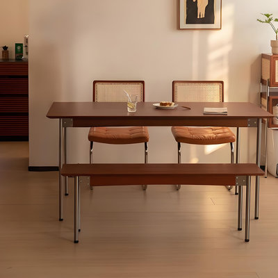Vintage Solid Wood Dining Set for Home