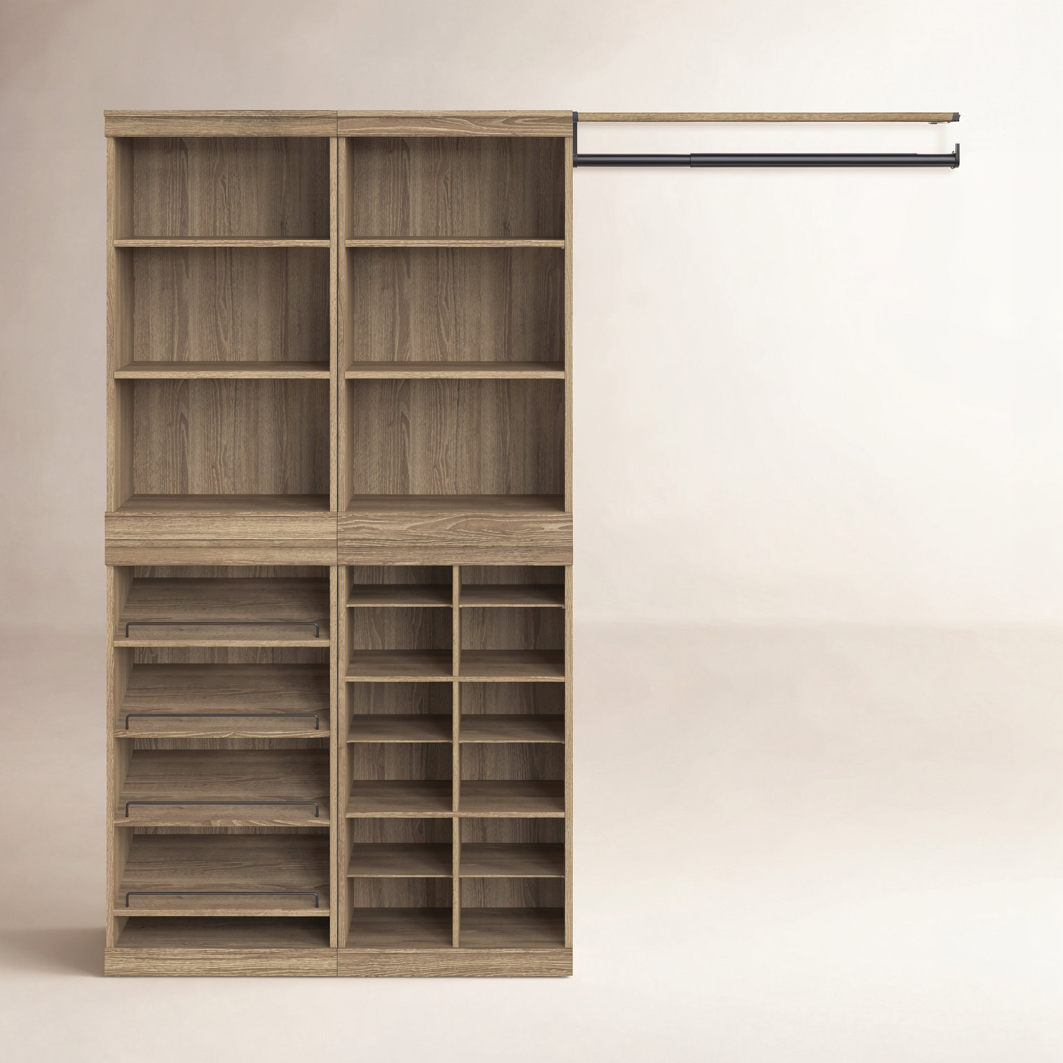 Modular Storage Closet System, Sand