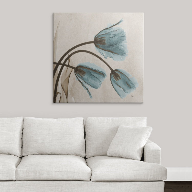 "Manigault" Tulip X-Ray par Kiranjit, reproduction de photo, H 20 po x l 20 po x P 1,5 po, Toile