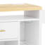 Chariot pour îlot de cuisine avec prises de courant l 47,2 po Cottrill