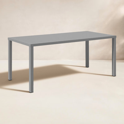Ottie 71'' Aluminum Outdoor Dining Table