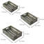 Solid Wood 3 Piece Decorative Bin Set