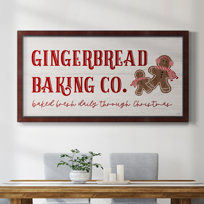 Gingerbread Bake Co. - Reproduction de photo sur toile, H 25 po x l 45 po x P 1 po