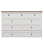 Commode pour lit escamotable en pin massif avec station de charge et grand tiroir de rangement pour bureau à domicile ou petite pièce-1258269961