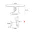 Light luxury household round dining table sets-107438152-107438155