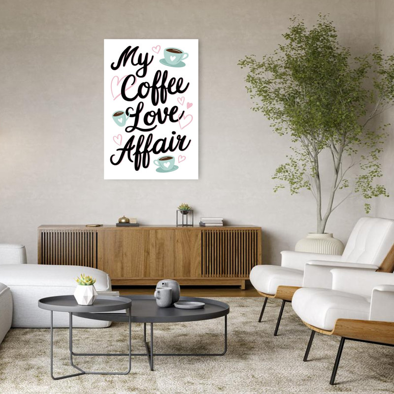 Affiche murale abstraite contemporaine Affair, H 48 po x l 32 po