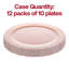 Pink Vintage Round Disposable Plastic Dinner Plates (10")