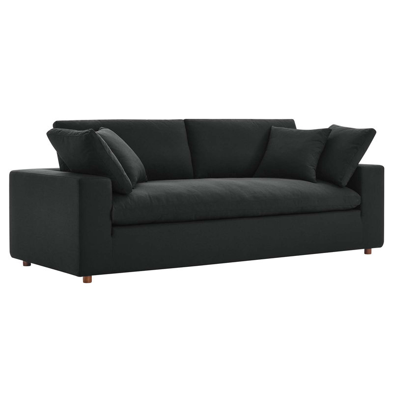 Modway Commix Down Filled Overstuffed Sofa, Black