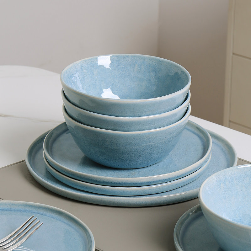 Services de vaisselle 18 pièces Farrar, Bleu