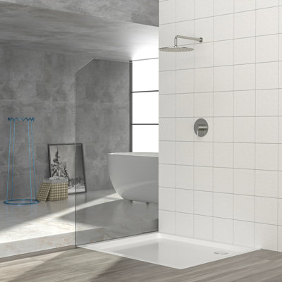 Ensemble de robinet de douche, système de douche avec pomme de douche à effet de pluie de 10 pouces et valve de douche