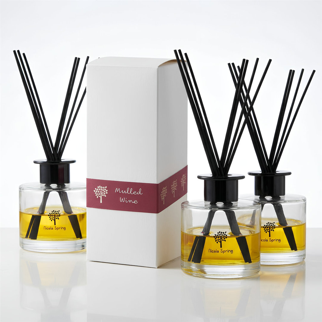 Nicola Spring Scented Glass Reed Diffusers - 200ml - Pack of 3