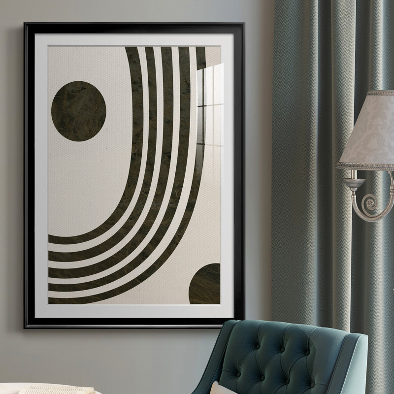 «Tubular Abstract I», reproduction encadrée de qualité supérieure, prête à être accrochée, H 26,5 po x l 36,5 po x P 1,5 po