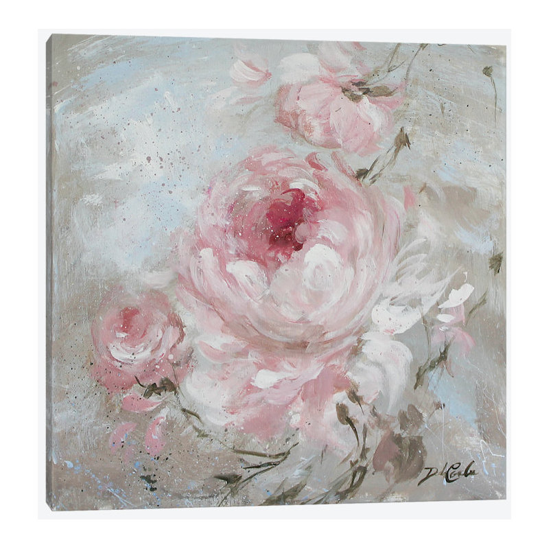 « rosé ii », impression sur toile tendue, H 12 po x l 12 po x P 1,5 po