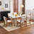 Upholstered Dining Chairs Set of 2 with Rubber Wood Leg for Dining Room, Kitchen, Living Room.-1822932936